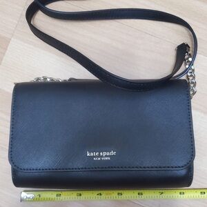 Kate Spade BLACK Crossbody bag w/partial chain strap